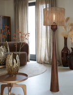 Light & Living Vloerlamp Festina Mangohout 125cm