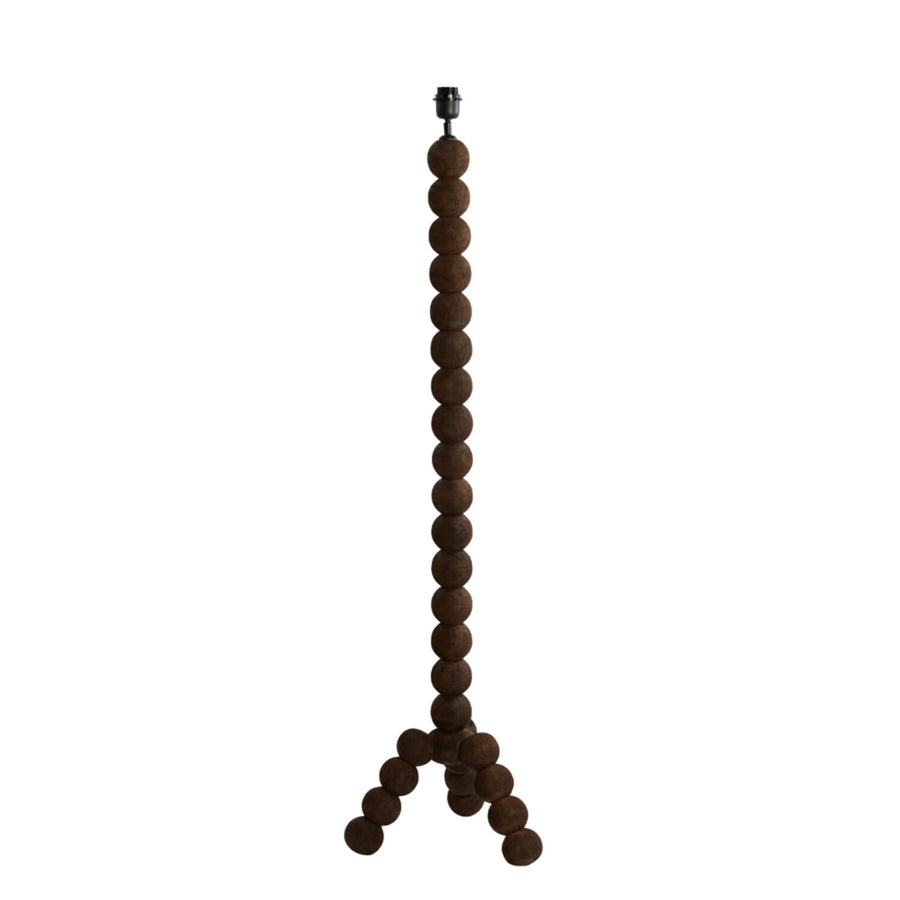 Vloerlamp VEGLIO hout olie bruin