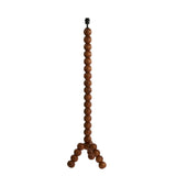 Vloerlamp VEGLIO hout olie bruin