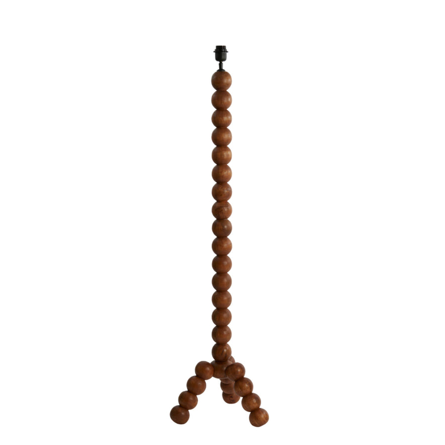 Vloerlamp VEGLIO hout olie bruin
