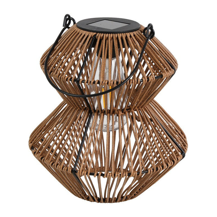 Solar Windlicht Okora – Beige set