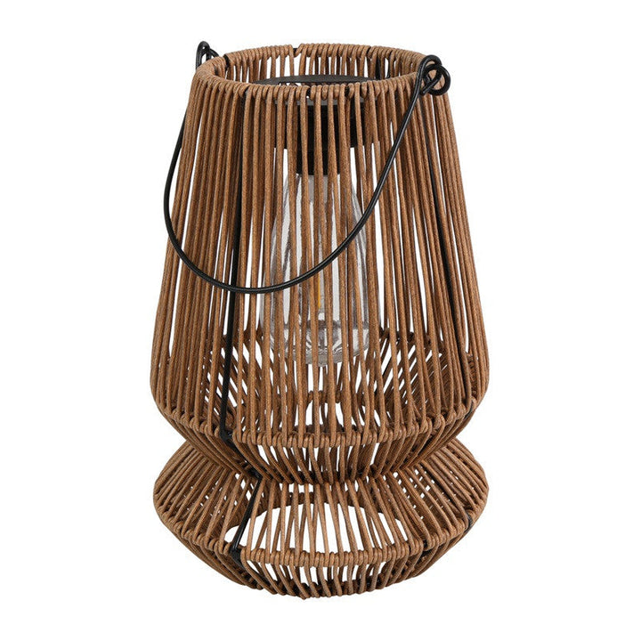 Solar Windlicht Okora – Beige set