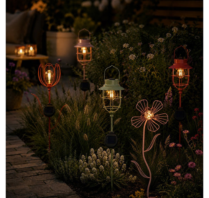 Solar Tuinsteker Ranunkel Bloem – Set 3 Stuks 115 cm