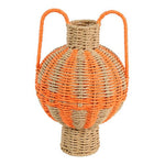 Rotan Kruik met Handvatten – Oranje & Roze