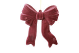 Velvet Strik Kersthanger Bordeaux – 20 cm