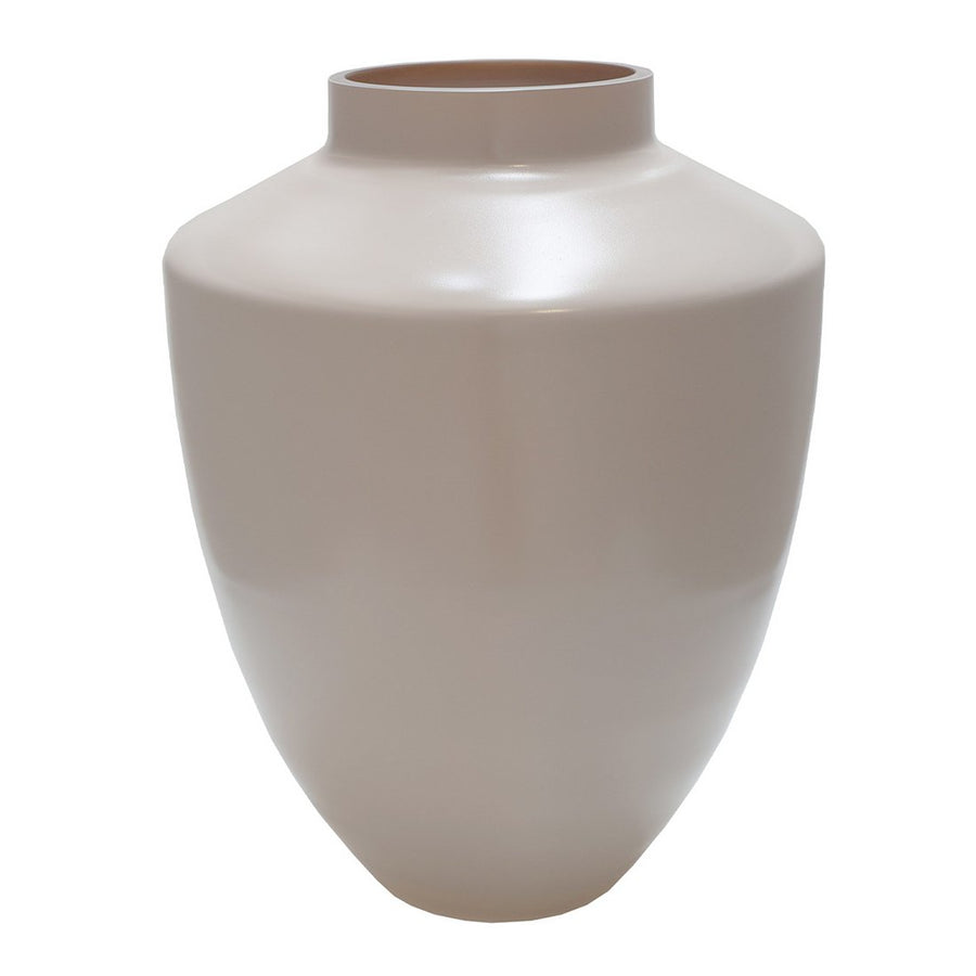 Tugela Matte Ivory vaas – Beige-witte glazen vaas Ø24–28xH29–36 cm