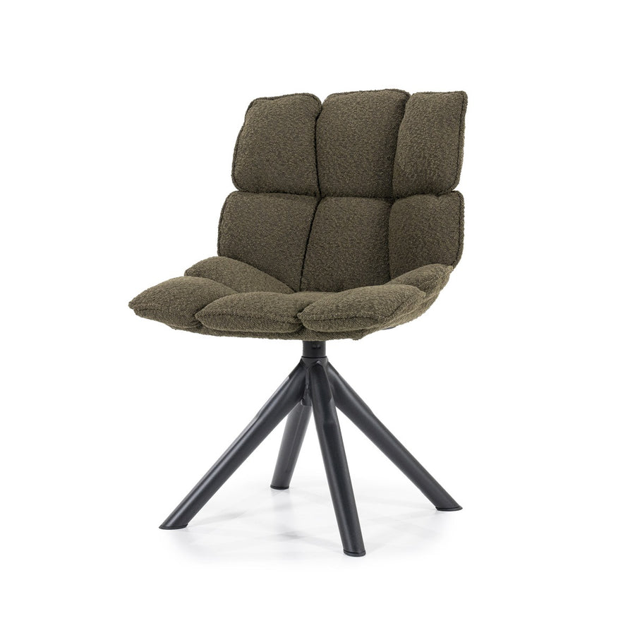 Stoel Dani – polyester & metaal groen Copenhagen