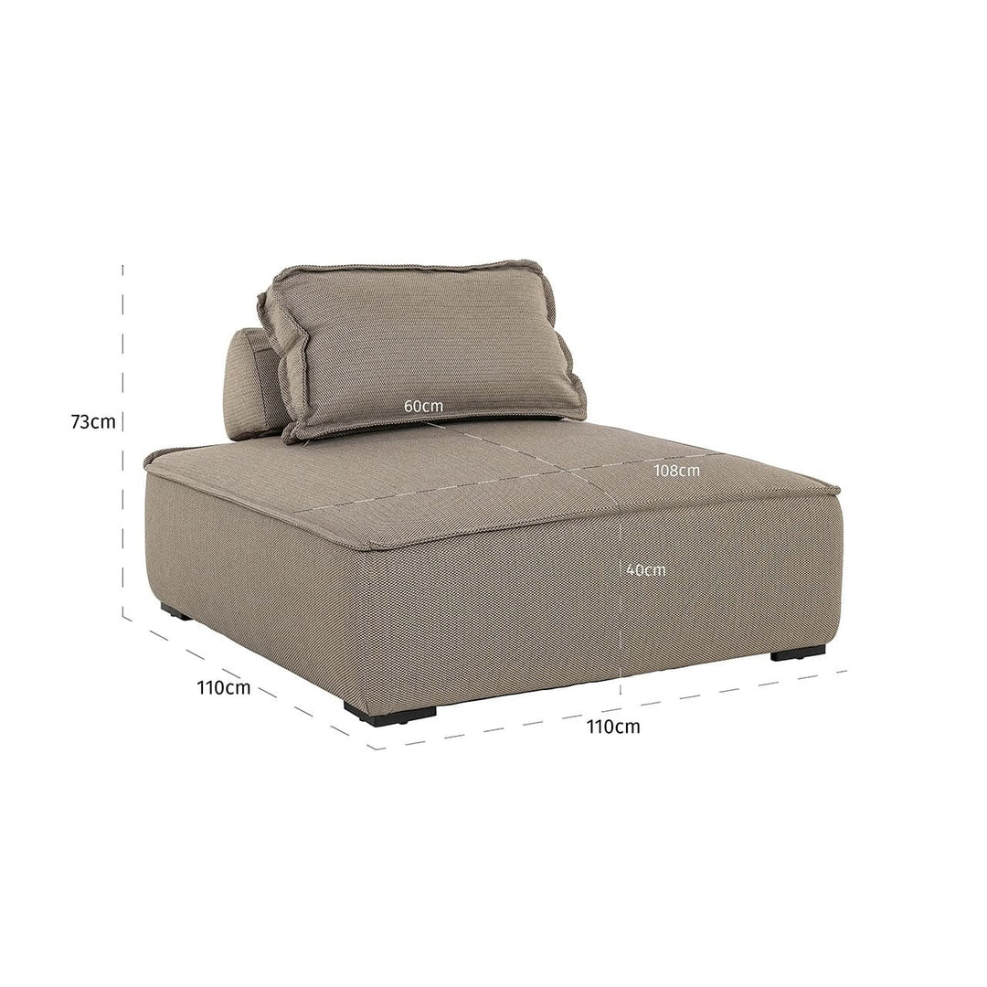 Richmond Outdoor Lounge Element Jondal Taupe — lifestyle