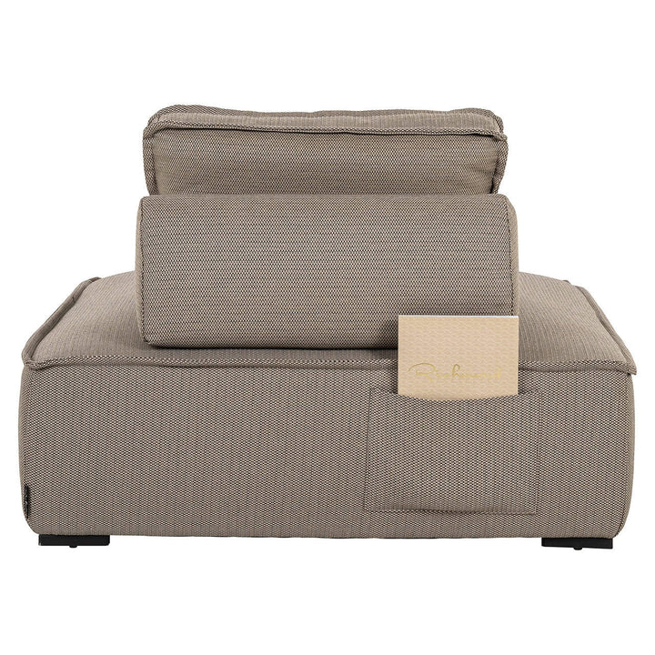 Richmond Outdoor Lounge Element Jondal Taupe — detail kussen