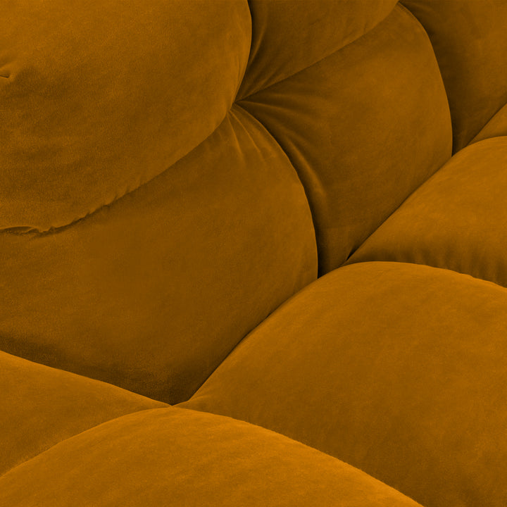 Velvet Chaise Longue – Luxe Ronde Design Ligbank | Royal Peach
