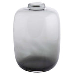Kara Grey vaas glas modern grijs verschillende maten Ø17-32,5 cm stijlvolle bloemenvaas voor binnen