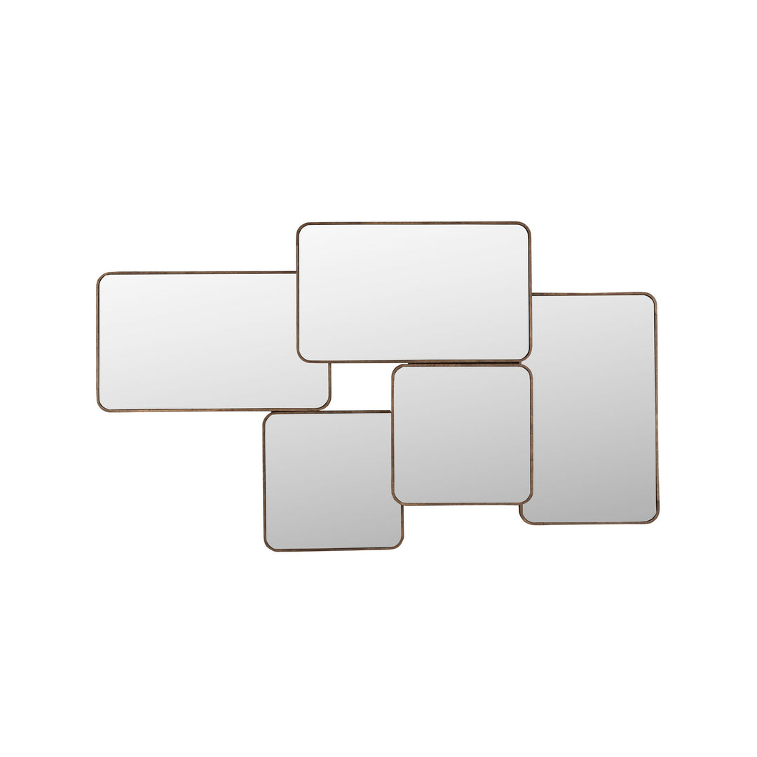 Grote asymmetrische spiegel bruin 120 x 70 cm – Dutchbone Cordelia