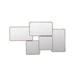 Grote asymmetrische spiegel bruin 120 x 70 cm – Dutchbone Cordelia