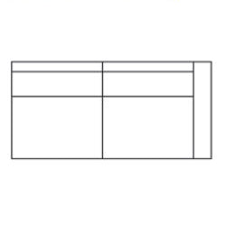 180 arm rechts – 95 x 210 cm