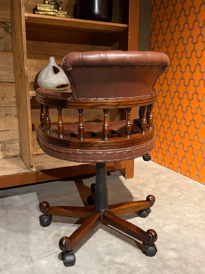 Klassieke Engelse Chesterfield - Bureaustoel