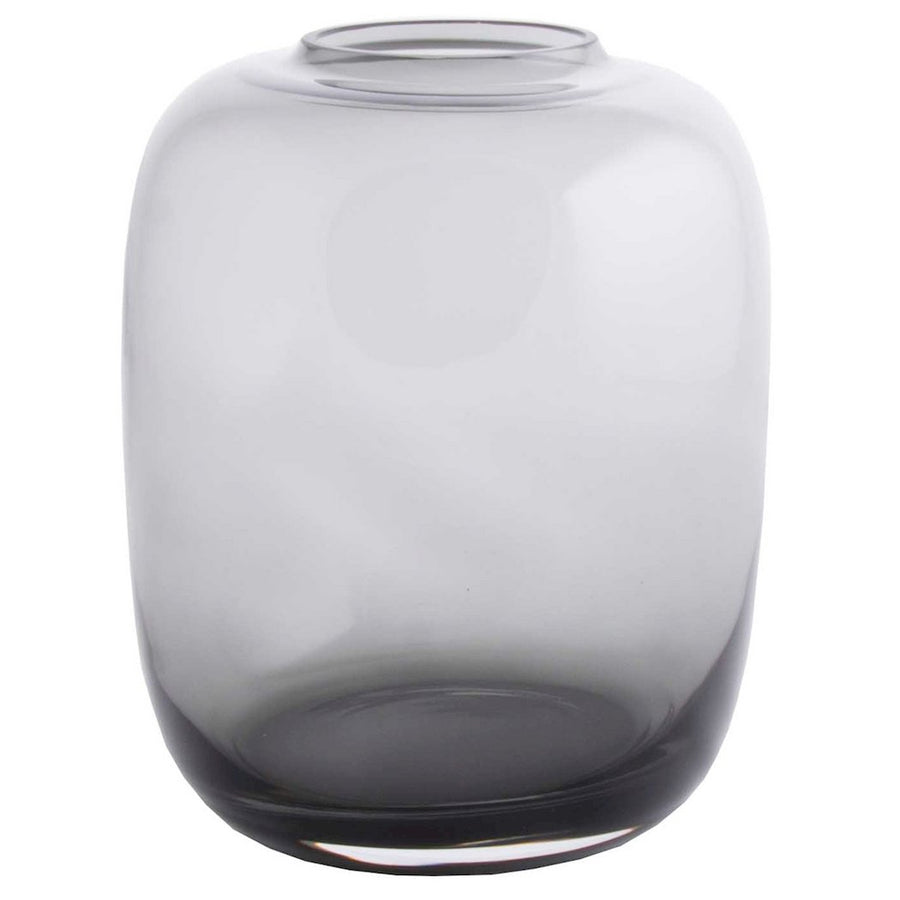 Kara Grey vaas glas modern grijs verschillende maten Ø17-32,5 cm stijlvolle bloemenvaas voor binnen