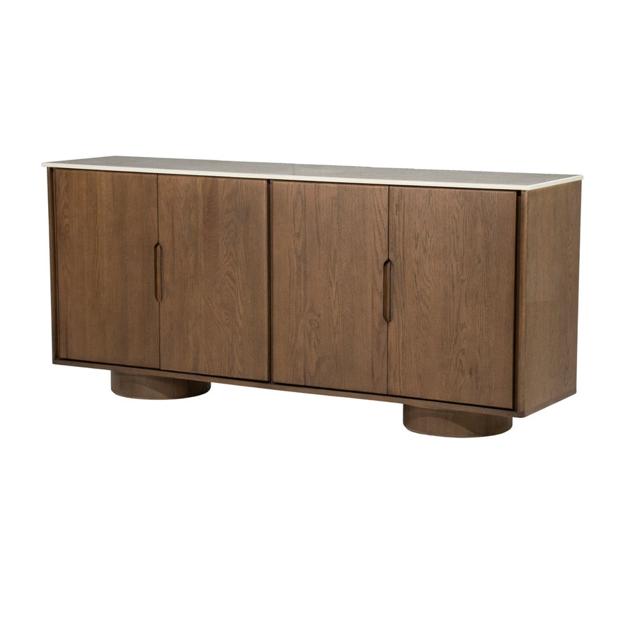 Dressoir Leandro 180 cm – eikenfineer & keramiek