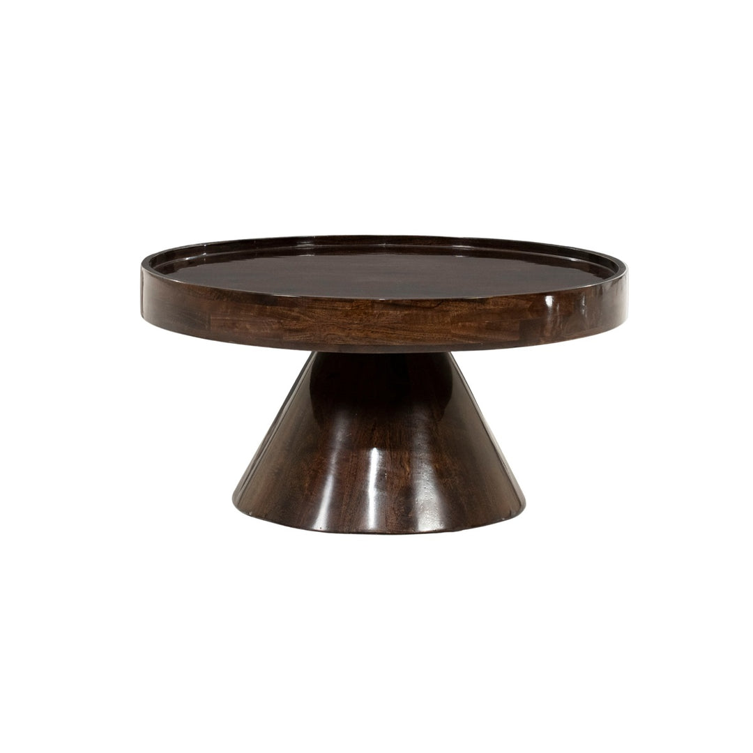 Salontafel Eclat donkerbruin rond