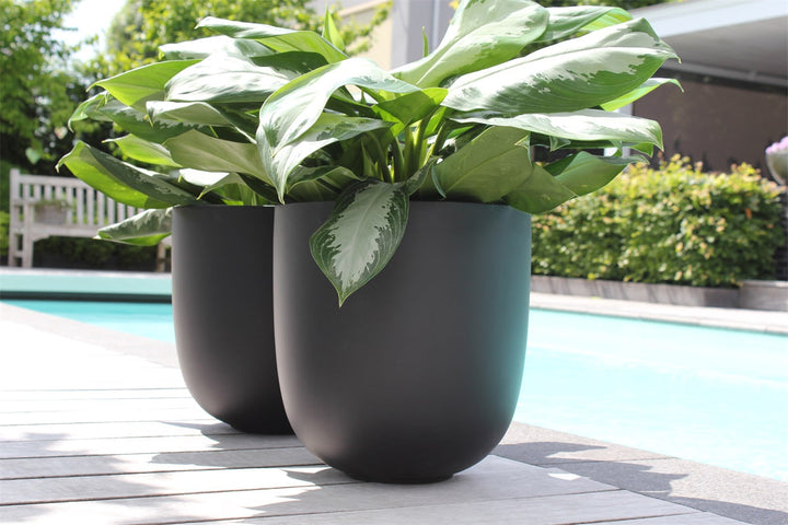 Bloempot Ducos big black voor binnen & buiten