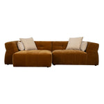 Dutchbone Hodge bank chaise longue links okergeel