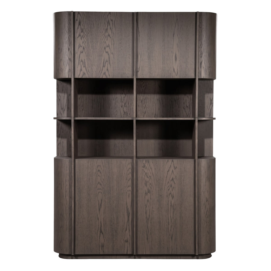 Kabinet Oslo 203x220 cm – eiken & eikenfineer donkerbruin