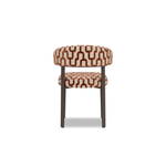 Paloma Velio II eetkamerstoel Romi 58 terracotta - achteraanzicht
