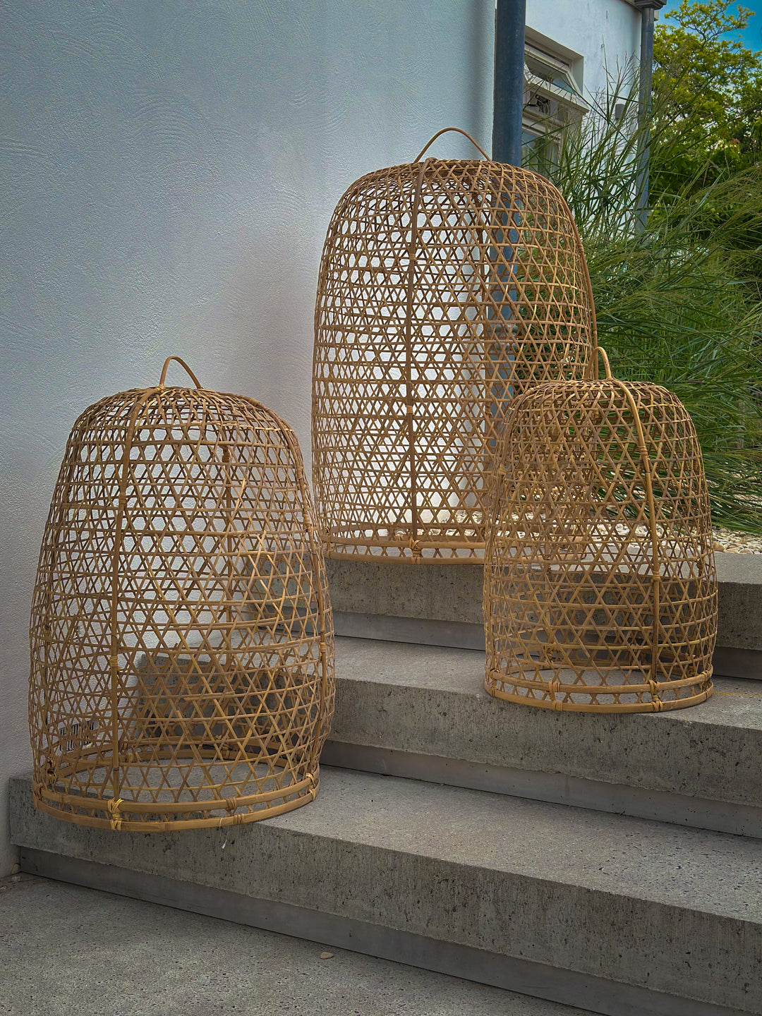 Boho buitenlamp rotan
