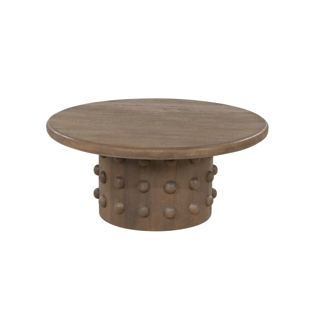 Salontafel PopDot mangohout met noppen