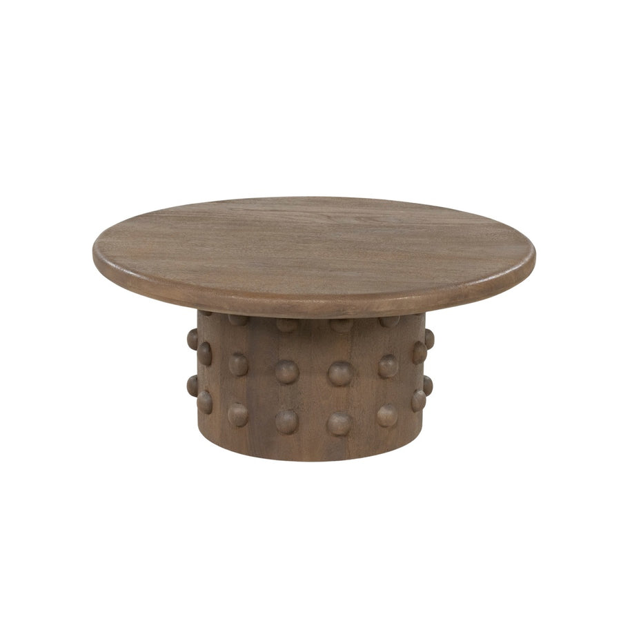 Salontafel PopDot mangohout met noppen