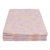 Theedoeken set van 6 katoen 50x70 cm – VAAT Leopard lila/peach