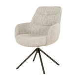 Stoel Sepp – stof, foam & staal taupe Veso