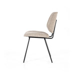 Stoel Lynn – stof & metaal beige fletcher