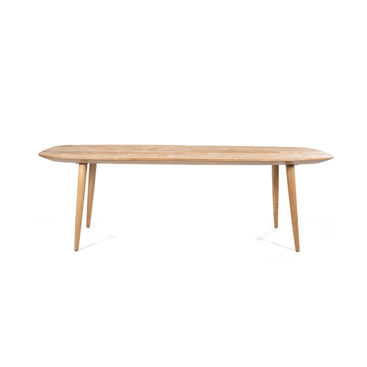 Eettafel Tabassum – gerecycled teak naturel 220x100cm