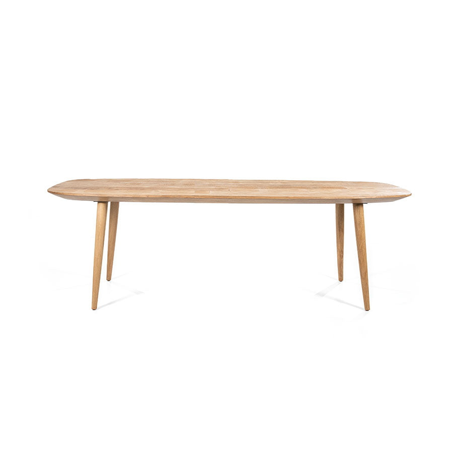 Eettafel Tabassum – gerecycled teak naturel 220x100cm