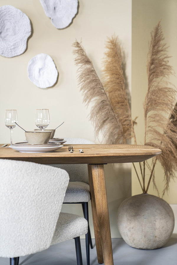 Eettafel Tabassum – gerecycled teak naturel 300x100cm