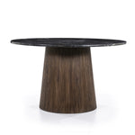 Eleonora Maxim – Eettafel Marmer & Mangohout Zwart 130x76cm