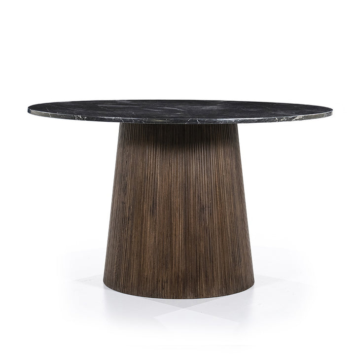 Eleonora Maxim – Eettafel Marmer & Mangohout Zwart 130x76cm