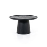 Salontafel Ron – mangohout zwart 66x39cm