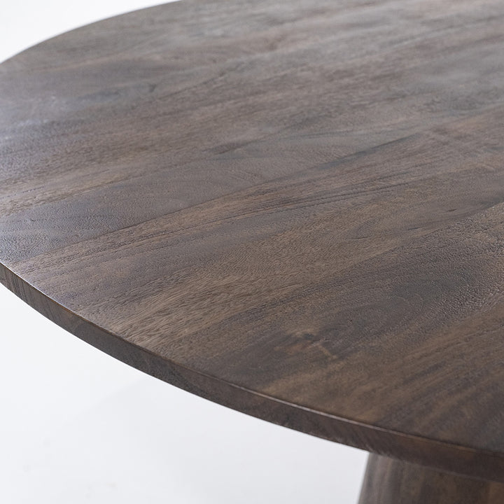 Rond Eettafel Aron – mangohout bruin 130cm