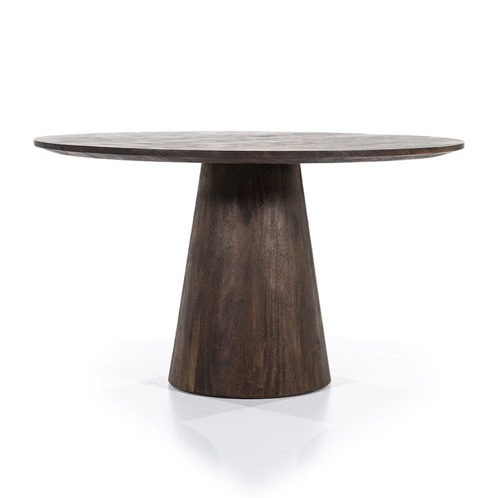 Rond Eettafel Aron – mangohout bruin 130cm