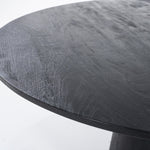 Rond Eettafel Aron – mangohout zwart 130cm