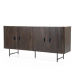 Dressoir Remi – mangohout & metaal 4-drs. bruin