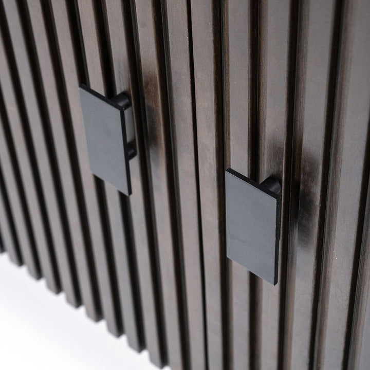 Dressoir Remi – mangohout & metaal 4-drs. bruin