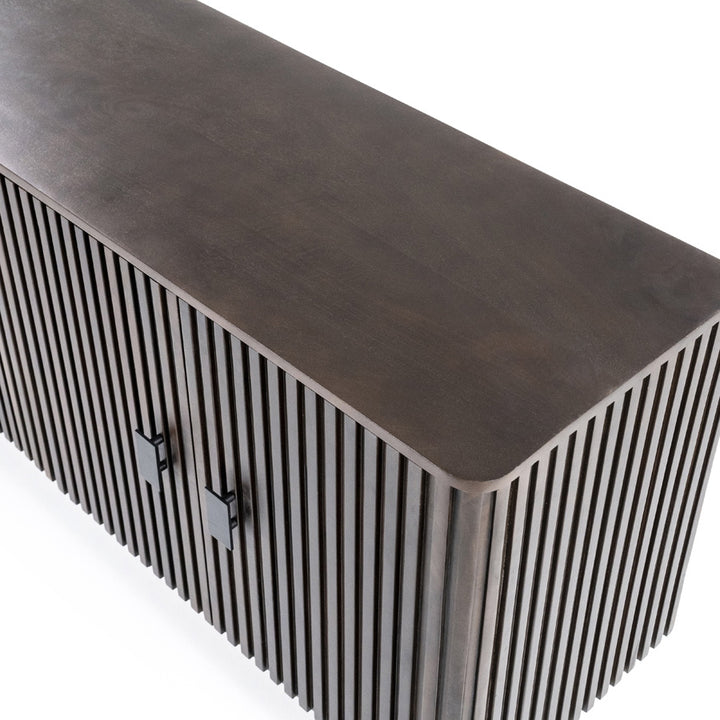 Dressoir Remi – mangohout & metaal 4-drs. bruin