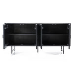 Dressoir Remi – mangohout & metaal 4-drs. zwart