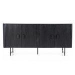 Dressoir Remi – mangohout & metaal 4-drs. zwart