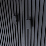 Kabinet Remi – mangohout & metaal zwart 2 deuren