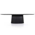 Ovaal Eettafel Aron – mangohout zwart 300x110cm