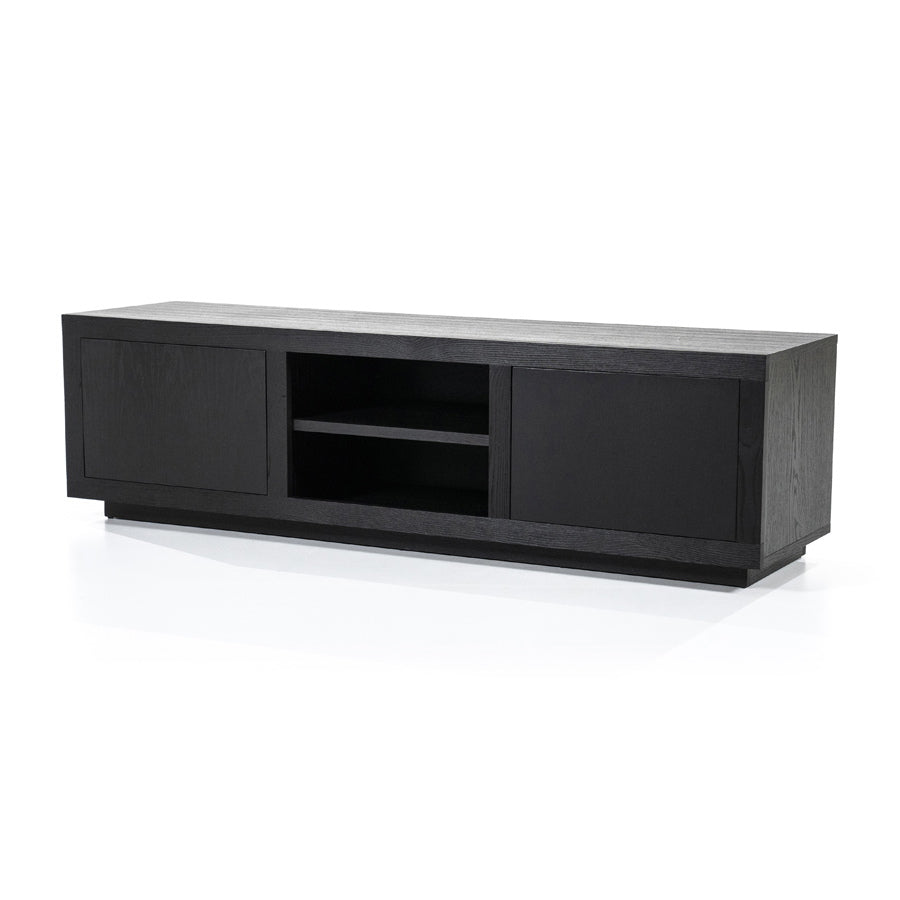 TV meubel Helsinki – eiken & eikenfineer zwart 160cm
