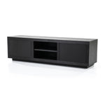 TV meubel Helsinki – eiken & eikenfineer zwart 160cm